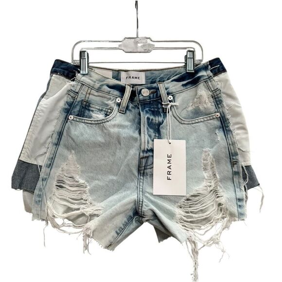 FRAME Relaxed Short Reverse Side Talia Combo - Size 25 - NWT - Picture 5 of 7